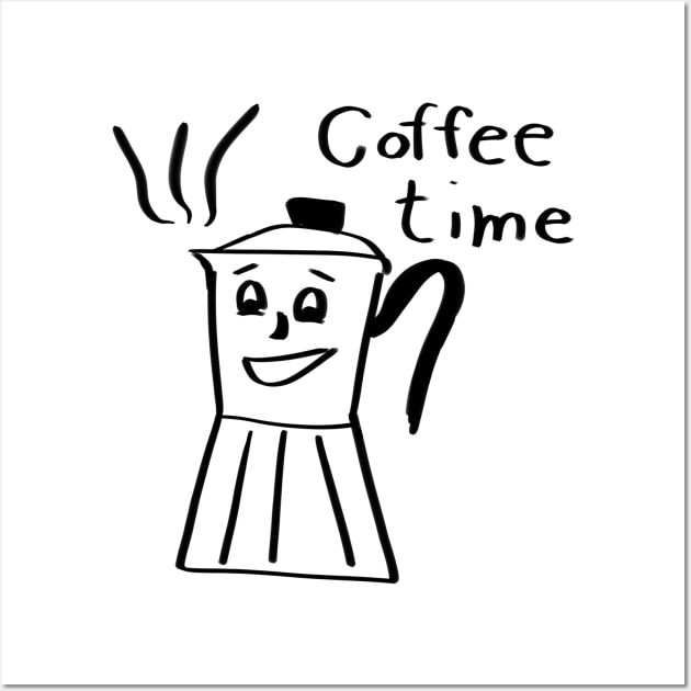 Coffee time moka pot Wall Art by RandomSorcery